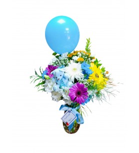 Vazoda Balonlu Çiçek